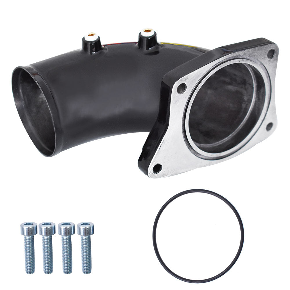 Intake Elbow Black For Ford F250 F350 F450 F550 6.0L Powerstroke Diesel 03-07 Lab Work Auto