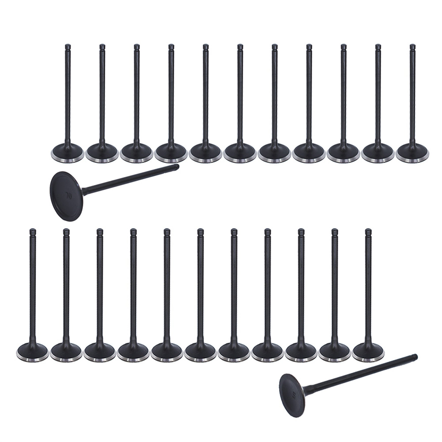 Intake Exhaust Valves FIT For 00-10 Acura Honda Saturn 3.2L 3.5L SOHC 24v J32A1 Lab Work Auto