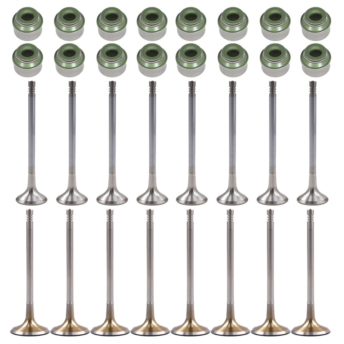 Intake exhaust valves set FIT For Audi A4 A5 VW Golf Gti Tiguan passat 2.0t Lab Work Auto