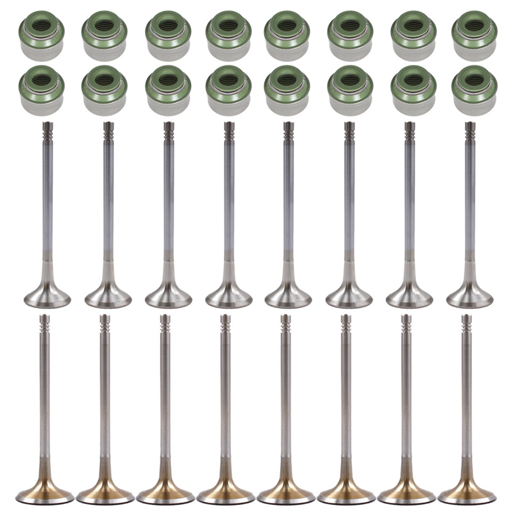 Intake exhaust valves set FIT For Audi A4 A5 VW Golf Gti Tiguan passat 2.0t Lab Work Auto