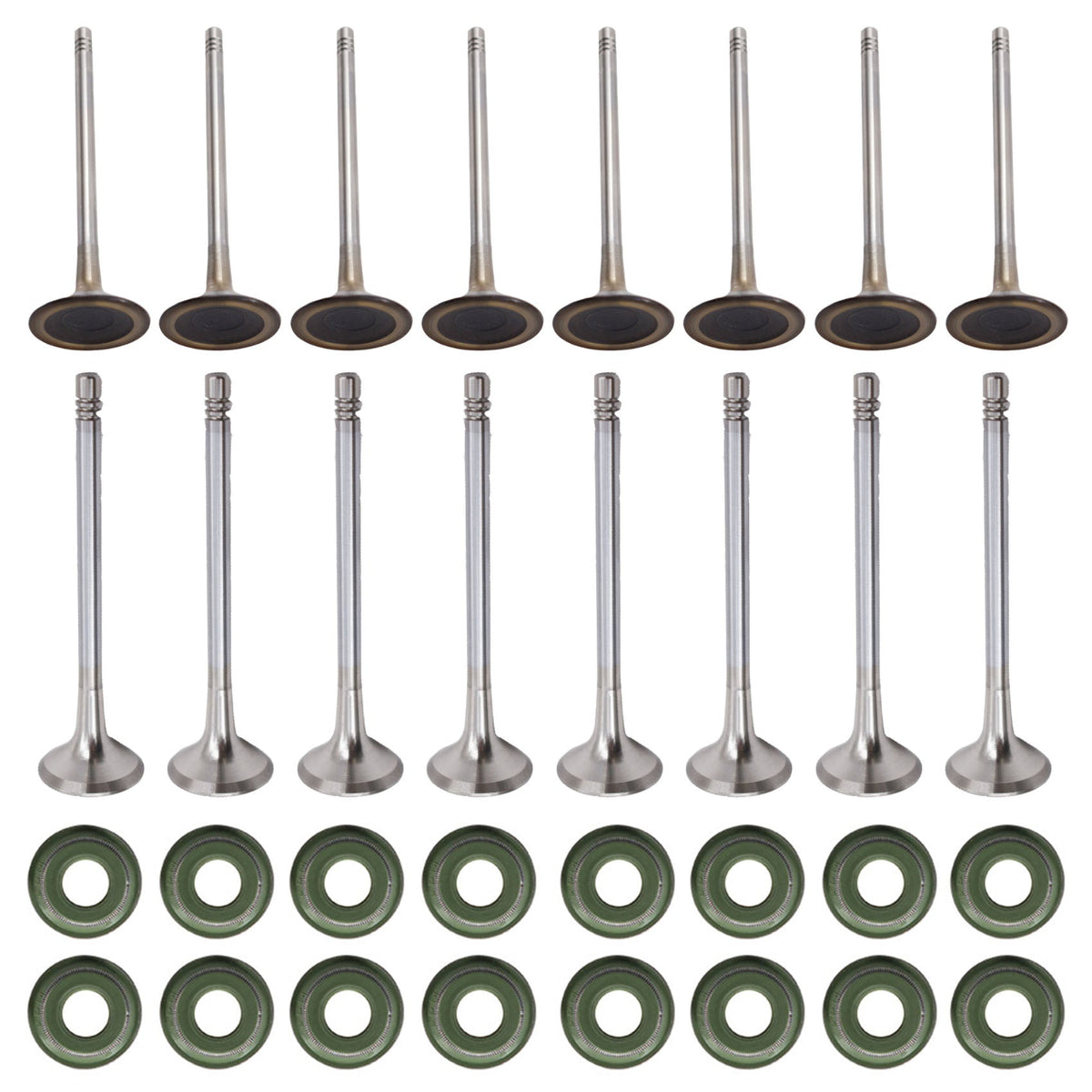 Intake exhaust valves set FIT For Audi A4 A5 VW Golf Gti Tiguan passat 2.0t Lab Work Auto