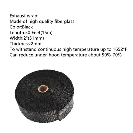 LABWORK T6 Turbo Heat Shield Blanket Cover + 2" 50FT Exhaust Header Wrap Tape Lab Work Auto 