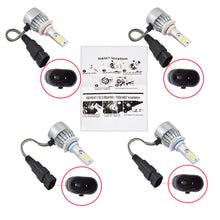 Load image into Gallery viewer, LED Headlight Kit Combo Total 2800W 390000LM High Low Beam 6000K 4PCS 9005 9006 Lab Work Auto