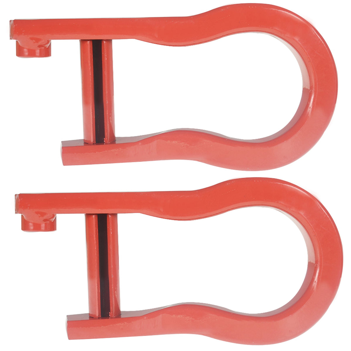 LH ＆RH Front Red Tow Hooks For 2007-2019 Chevy Silverado GMC Sierra 1500 Lab Work Auto