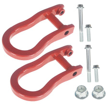 Load image into Gallery viewer, LH ＆RH Front Red Tow Hooks For 2007-2019 Chevy Silverado GMC Sierra 1500 Lab Work Auto