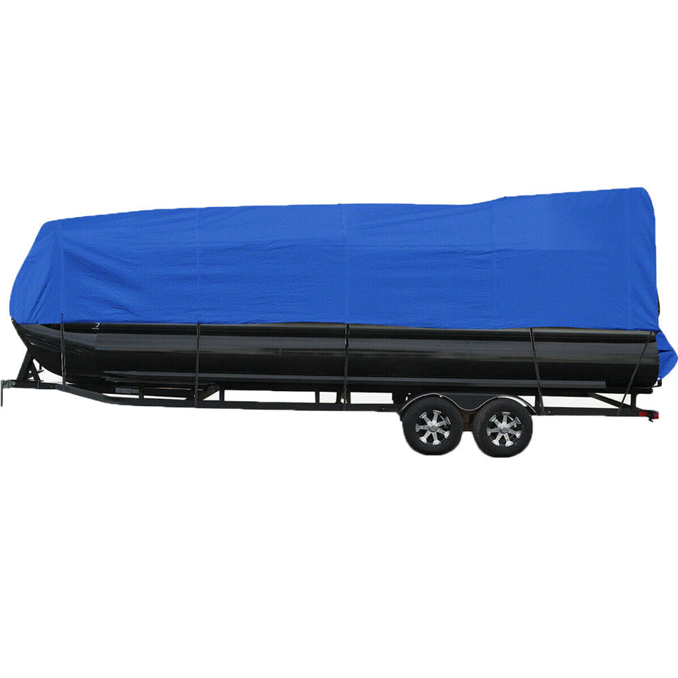 Labwork 17-20ft Waterproof Heavy Duty Boat Cover Pontoon V-Hull Fish Ski Bass Runabouts Lab Work Auto