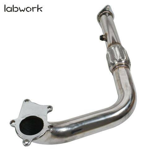 Labwork 2.5" SS Passenger Pipe For 88-00 Honda Civic B Series T3/T4-5 Bolt Turbo Flange Lab Work Auto 