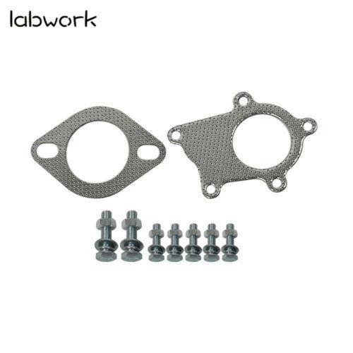 Labwork 2.5" SS Passenger Pipe For 88-00 Honda Civic B Series T3/T4-5 Bolt Turbo Flange Lab Work Auto 