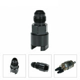 Labwork -6AN Fuel Adapter Fitting to 3/8 Quick Connect w/Thread EFI Female BLACK LS GM