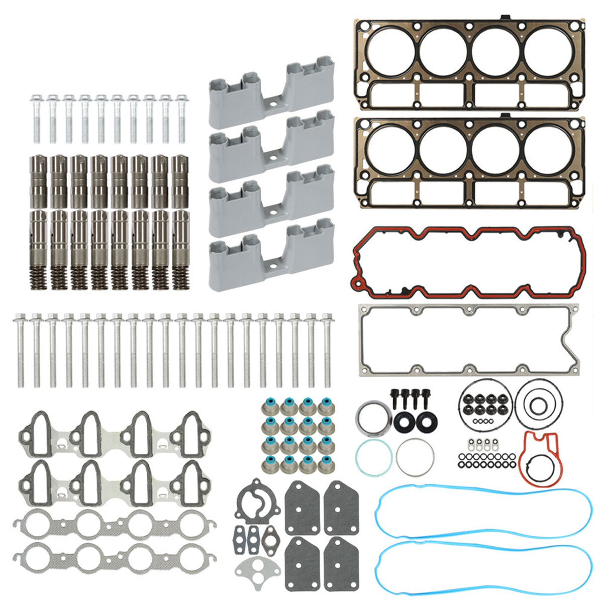 Labwork FOR Chevy GM 5.3L AFM Replacement Kit Gaskets Lifters Trays Head Bolts Lab Work Auto