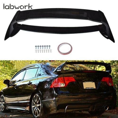 Labwork For 2006-2011 Honda Civic 4DR Sedan Painted Trunk Wing Spoiler Lab Work Auto