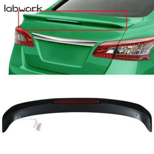 Labwork For Nissan Altima 2013 2014 2015 4dr Spoiler Wing w/LED Matt Black Lab Work Auto