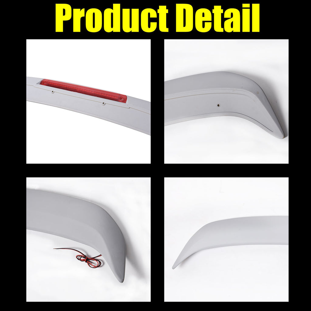 Labwork For Nissan Altima 2013 2014 2015 4dr Spoiler Wing w/LED Matt Black Lab Work Auto