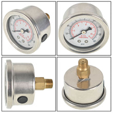 Load image into Gallery viewer, Labwork Fuel Pressure Regulator Gauge 0-160 PSI Liquid Filled Chrome/White Face Lab Work Auto