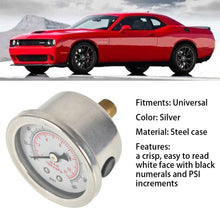 Load image into Gallery viewer, Labwork Fuel Pressure Regulator Gauge 0-160 PSI Liquid Filled Chrome/White Face Lab Work Auto