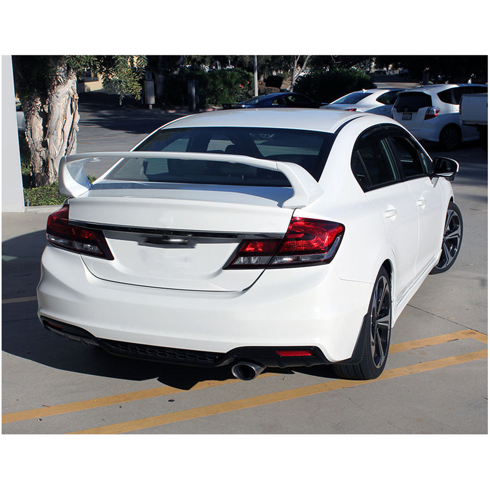 Labwork Trunk Wing Spoiler For 2006-11 Honda Civic 4DR Sedan Unpainted Lab Work Auto