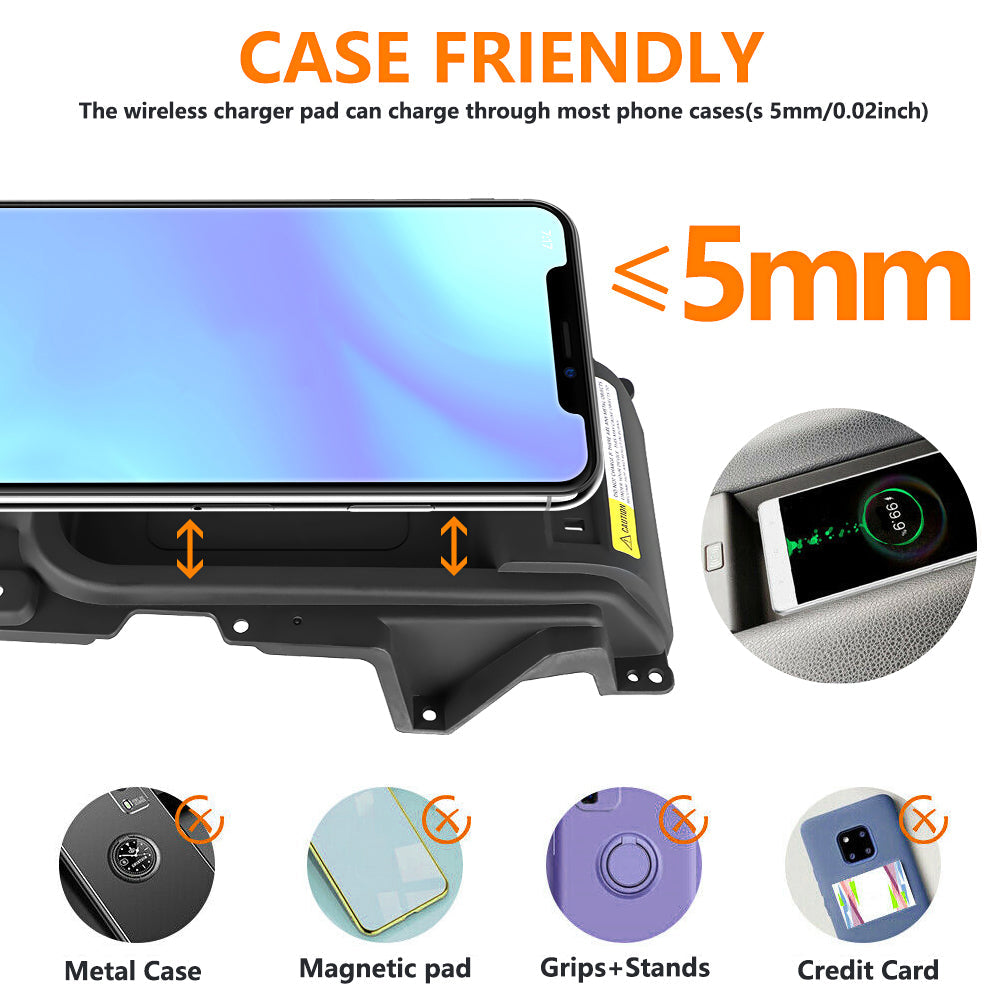 Labwork Wireless Charger Tray Assembly & Harness For 2014 15-2020 Toyota Tundra Lab Work Auto