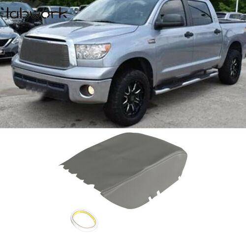 Leather Center Console Armrest Lid Cover Gray For 2007 2008-2013 Toyota Tundra Lab Work Auto