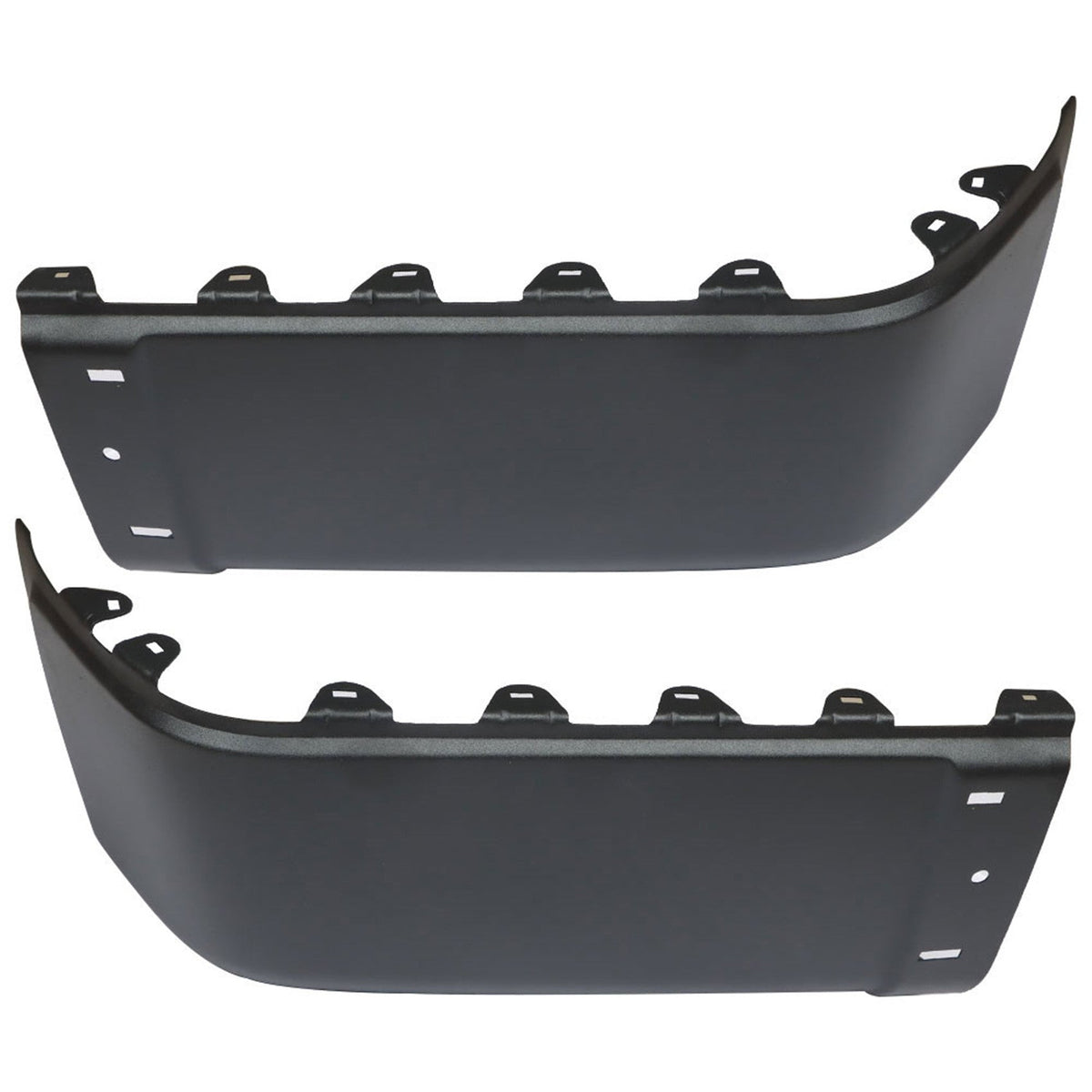 Left & Right Rear Bumper End Caps Set Black For 2007-2013 Chevy Silverado 1500 Lab Work Auto