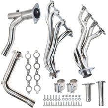 Load image into Gallery viewer, Long Tube Headers w/Y Pipe For 09-12 Escalade/Tahoe/Silverado/Sierra 4.8/5.3/6.0 Lab Work Auto