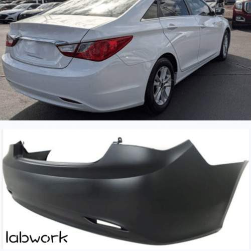 NEW Primed Rear Bumper Cover Replacement for 2011-2013 Hyundai Sonata 11-13 Lab Work Auto