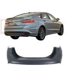 Load image into Gallery viewer, NEW Primered - Rear Bumper Cover Replacement For 2013-2018 Ford Fusion w/o Park Lab Work Auto