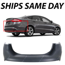 Load image into Gallery viewer, NEW Primered - Rear Bumper Cover Replacement For 2013-2018 Ford Fusion w/o Park Lab Work Auto