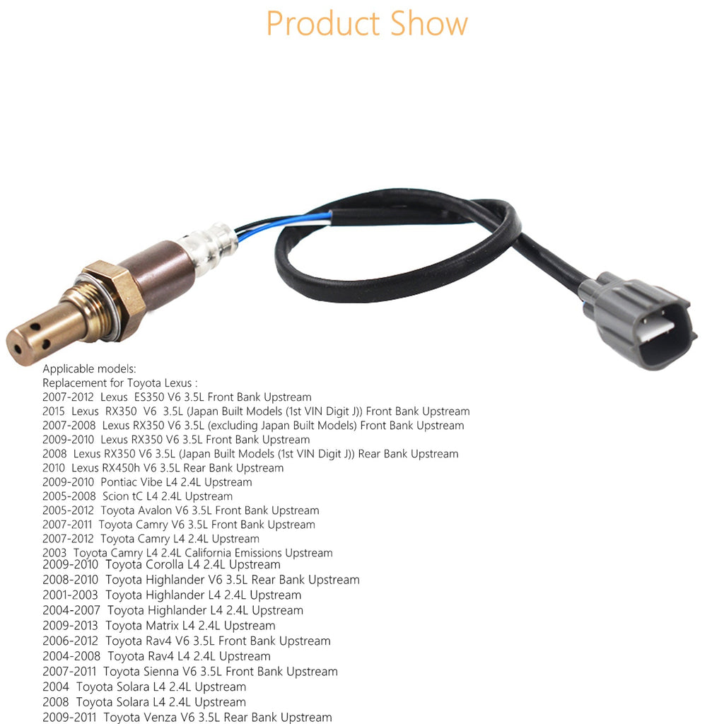 New 02 O2 Oxygen Sensor Upstream For 2003 2004-12 Toyota RAV4 Camry 2.4 3.5L Lab Work Auto