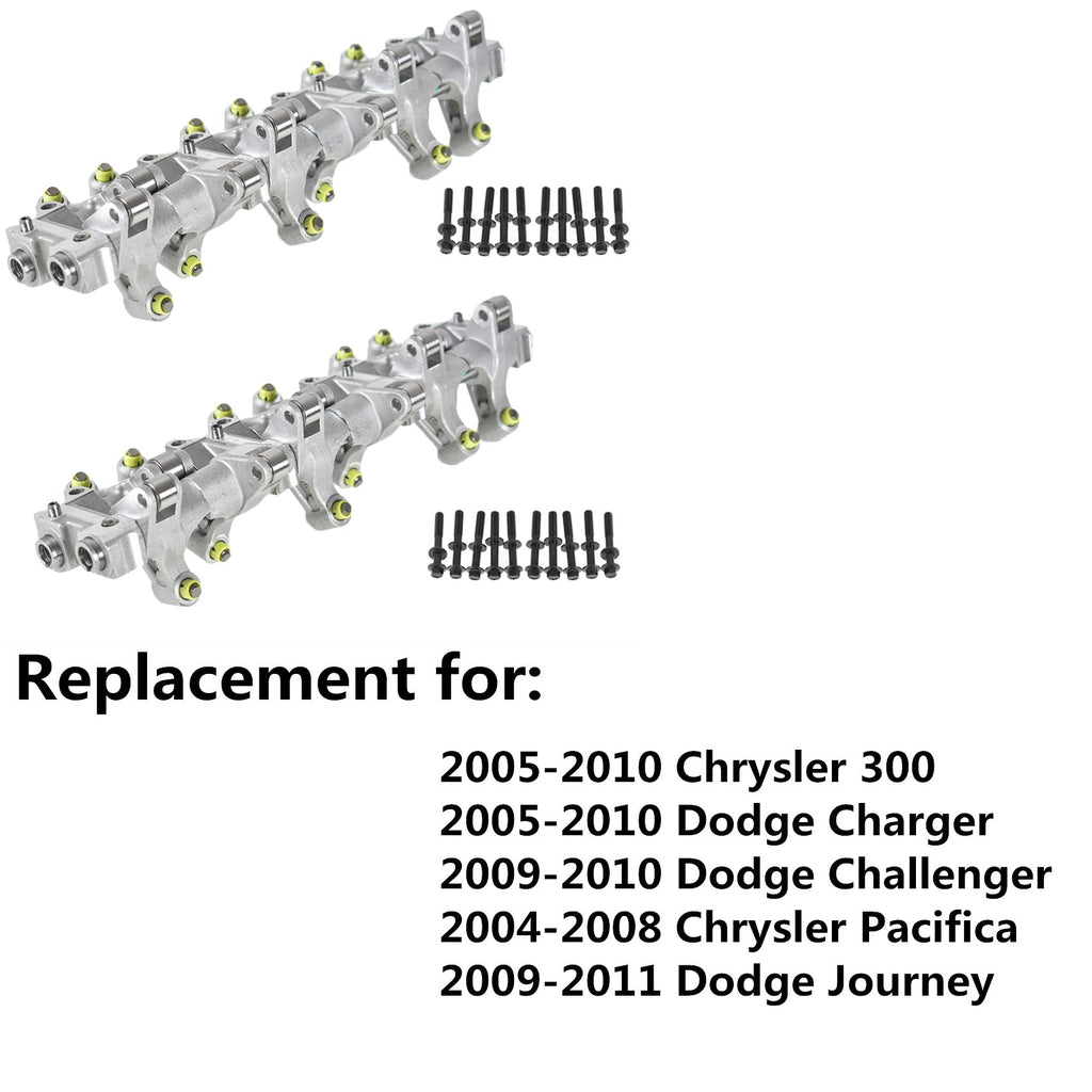 New For Dodge Chrysler 3.5L 4.0L Rocker Arm Shaft Lifter Assembly Pair Lab Work Auto
