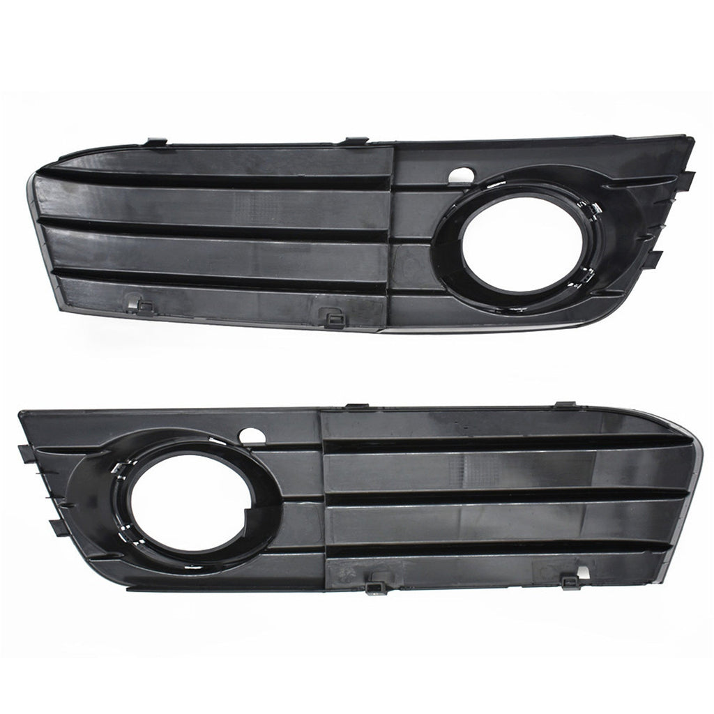 New Pair Front Bumper Fog Light Grille Grill Cover For Audi A4 B8 A4L 2009-2012 Lab Work Auto