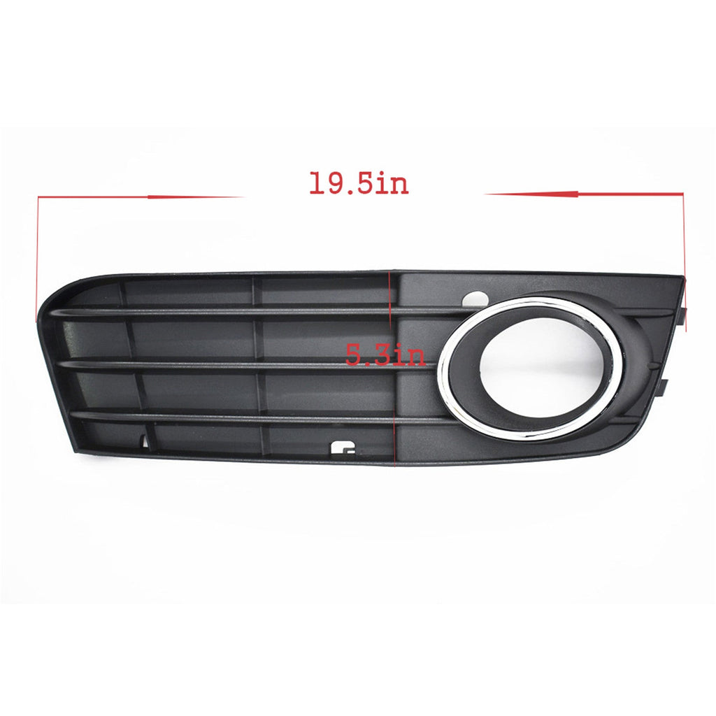 New Pair Front Bumper Fog Light Grille Grill Cover For Audi A4 B8 A4L 2009-2012 Lab Work Auto