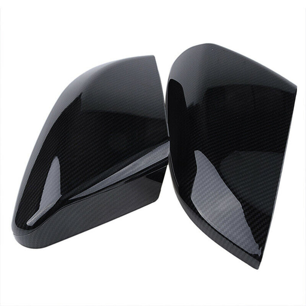 Pair Replacement Carbon Fiber Side Mirror Cover Cap For 2016-2020 Honda Civic Lab Work Auto