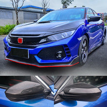 Load image into Gallery viewer, Pair Replacement Carbon Fiber Side Mirror Cover Cap For 2016-2020 Honda Civic Lab Work Auto