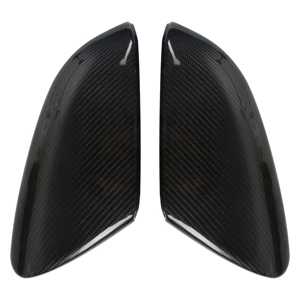 Pair Replacement Carbon Fiber Side Mirror Cover Cap For 2016-2020 Honda Civic Lab Work Auto