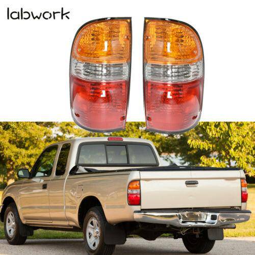 Pickup Replacement Tail Light Lamps For 2001-2004 Toyota Tacoma Left+Right Side Lab Work Auto