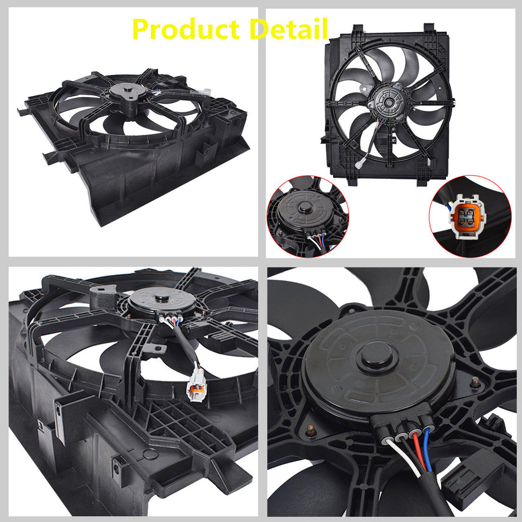 Radiator And Condenser Fan Fit For 2013-2018 Nissan Sentra  NI3115146 Lab Work Auto