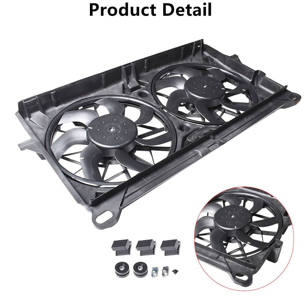 Radiator And Condenser Fan For GMC Sierra 2500 HD Chevrolet GM3115212 TYC622230 Lab Work Auto