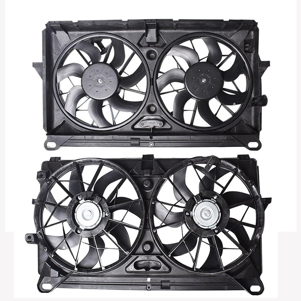 Radiator And Condenser Fan For GMC Sierra 2500 HD Chevrolet GM3115212 TYC622230 - Lab Work Auto