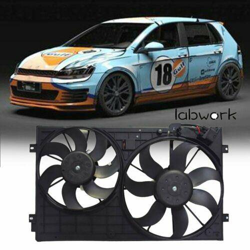 Radiator Cooling Dual Fan For VW Beetle Golf Jetta Rabbit VW3120100 Lab Work Auto