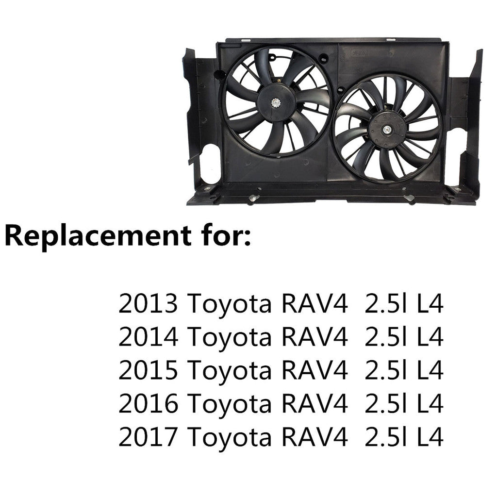 Radiator Cooling Fan Assembly Fit For 2013-2017 Toyota RAV4 TO3115177 Lab Work Auto