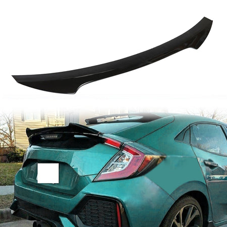 Rear Trunk Spoiler Wing For 2016 2017 2018-2021 Honda Civic Glossy Black Lab Work Auto