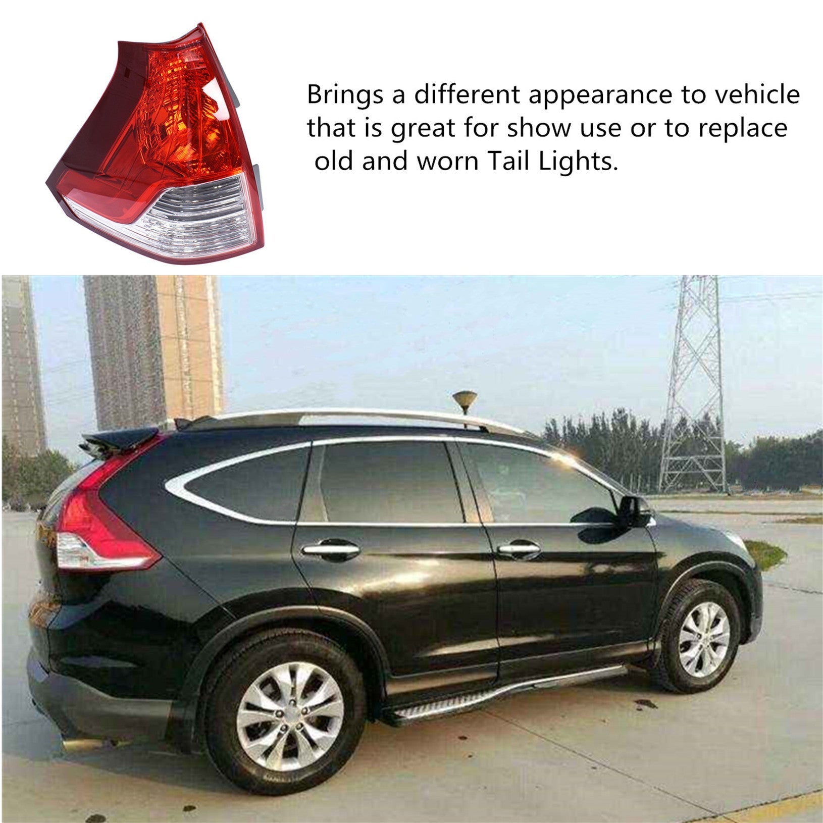 Red Left Driver Side Tail Light For 2012 2013 2014 Honda CRV CR-V 12 13 14 NEW Lab Work Auto