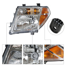 Load image into Gallery viewer, Replacement Headlight Pair For Nissan Pathfinder/Frontier 2005-07/08 Clear Lens Lab Work Auto