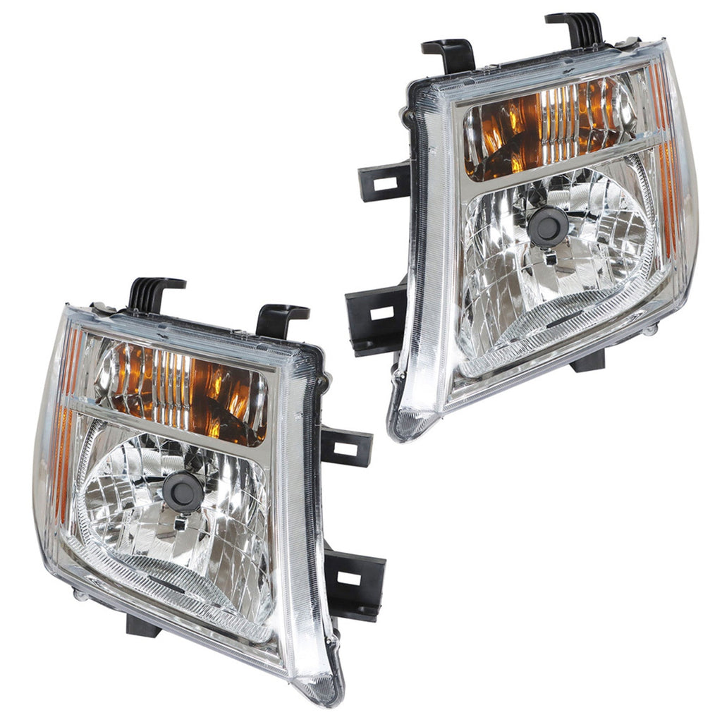 Replacement Headlight Pair For Nissan Pathfinder/Frontier 2005-07/08 Clear Lens Lab Work Auto