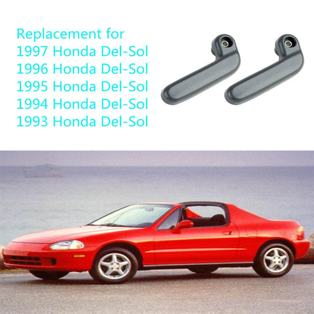 Right & Left Targa Top Lock Handle Set Fit For 1993-1997 Honda Civic Del Sol Lab Work Auto