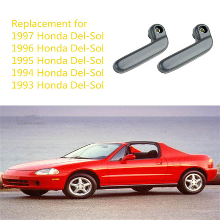 Right & Left Targa Top Lock Handle Set Fit For 1993-1997 Honda Civic Del Sol Lab Work Auto