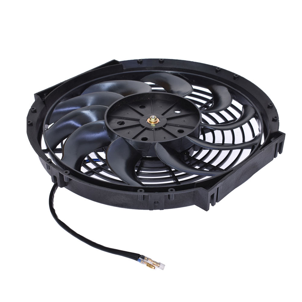 Set 2 12 inch Universal 12V Electric Radiator Cooling Slim Fans Push Pull Mount Lab Work Auto