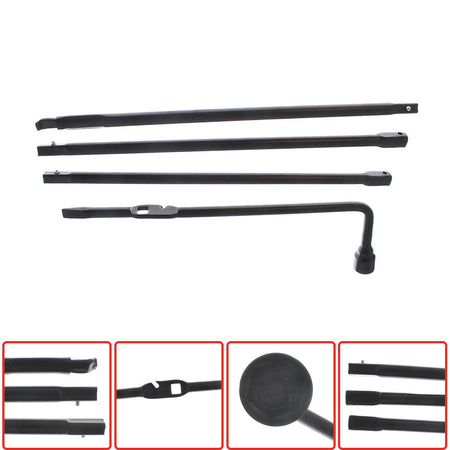 Spare Tire Lug Wrench Jack Tool Kit for Chevy Silverado 1500 GMC Sierra Yukon A+ Lab Work Auto