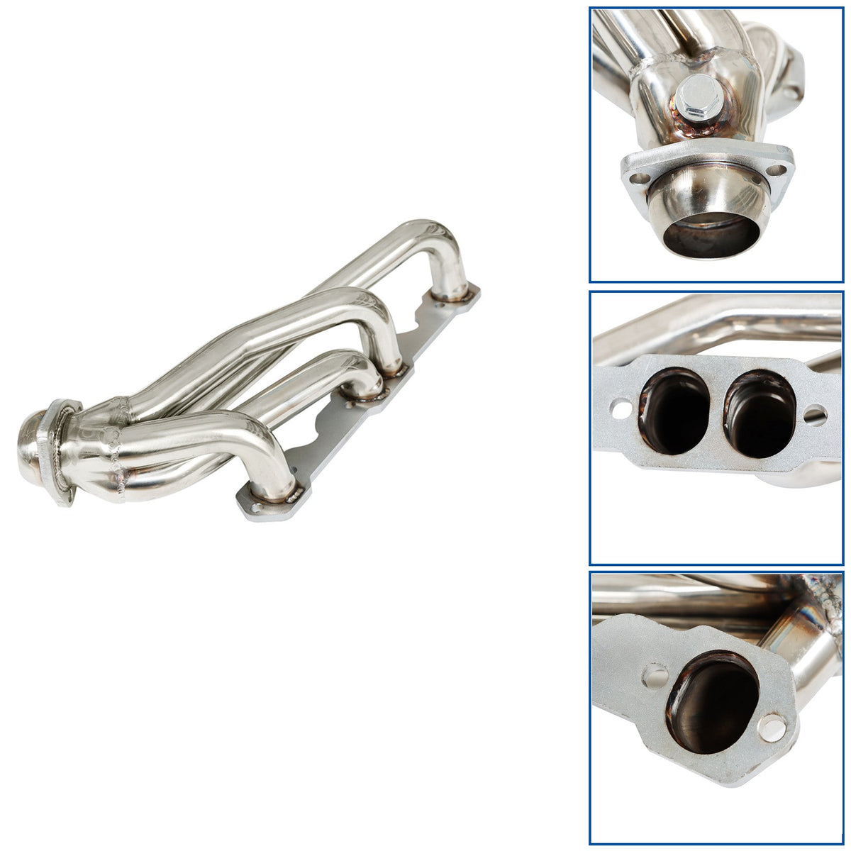 Stainless Steel Header Exhaust Manifold For 90-95 Chevy/GMC C/K Truck 5.0/5.7 V8 Lab Work Auto