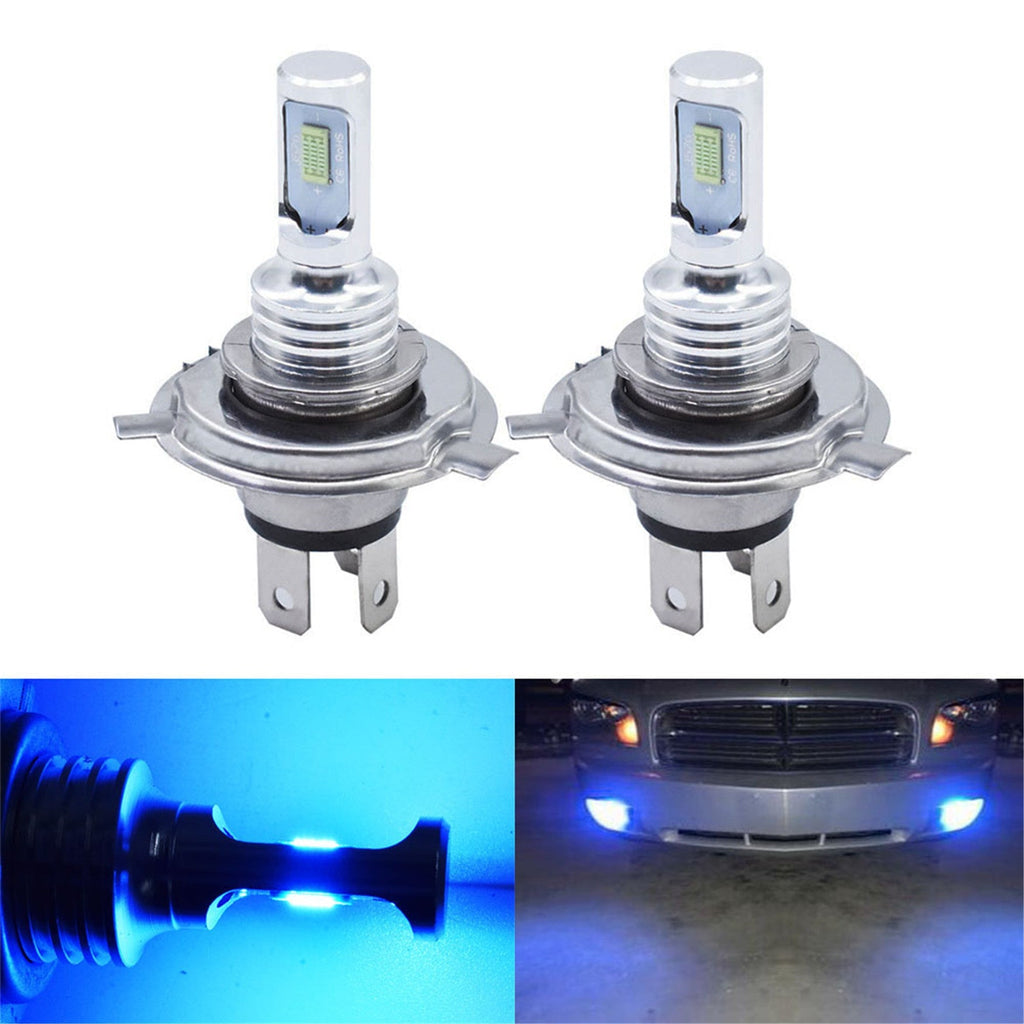 Super Bright 8000K Ice Blue Headlight Bulbs Kit High Low Beam H7 LED 80W 8000LM Lab Work Auto